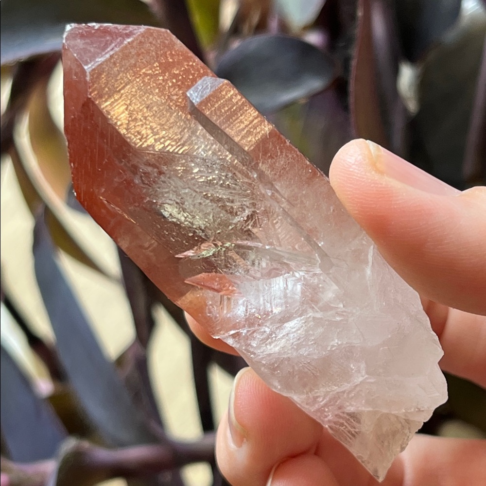 Pink Lemurian Crystal Quartz Point - Picture 6 of 6